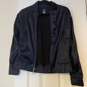 Satin bomber jacket